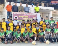 नशा मुक्ति संदेश के साथ दो दिवसीय फुटबॉल टूर्नामेंट संपन्न