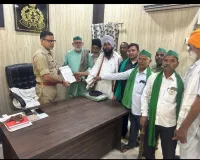 भारतीय किसान यूनियन ने राष्ट्रपति को संबोधित ज्ञापन क्षेत्र अधिकारी को सोपा 