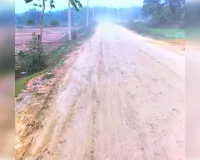 श्रीभूमि जिले के दुल्लभछड़ा–विद्यानगर–आनिपुर सड़क की बदहाल स्थिति से जनता त्रस्त