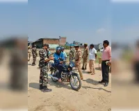 एसएसबी व पुलिस की सयुंक्त टीम ने चेकिंग अभियान चलाया