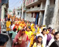 खड्डा में हिंदू नव वर्ष पर भव्य कलश यात्रा, श्रद्धा और उत्साह का दिखा संगम