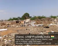 झांसी छावनी क्षेत्र में खुले में कचरा डंपिंग का मामला, MRF सेंटर को लेकर नगर निगम–छावनी परिषद आमने-सामने