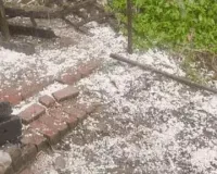 कानपुर में तेज आंधी पानी के साथ ओलावृष्टि 