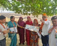 गाँव चलो अभियान के तहत भाजपाइयों  ने गिनाई सरकार की  उपलब्धियां