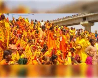 हाथी, घोड़ा, ऊंट के साथ भव्य 21 सौ कलश यात्रा निकाली गई