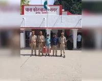 थाना को0 नगर बलरामपुर मे चोरी के आरोपी को पुलिस ने किया गिरफ्तार ।