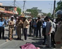 नैनी आईटीआई के सामने ट्रक की टक्कर से बाइक सवार की मौत,चालक फरार