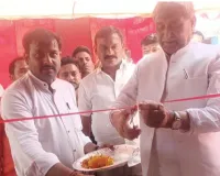 सांसद ने श्री शंकर मार्बल्स एण्ड ग्रेनाइट्स दुकान का किया उद्घाटन