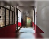 सोरांव तहसील परिसर में शॉर्ट सर्किट से लगी आग, मची अके