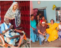 महामंडलेश्वर किरन नंदगिरी का मानवीय चेहरा, दुद्धी में बुजुर्ग असहाय की मदद कर पेश की मिसाल