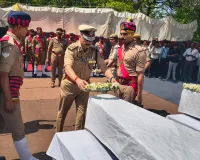 नूंह के एक्सीडेंट में मृत पुलिस अधिकारियों को श्रद्धा सुमन अर्पित किए 