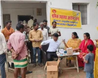 श्रमिक आरोग्य मेला में 56 श्रमिको का स्वास्थ्य परीक्षण