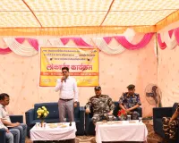ककरहवा अंतरराष्ट्रीय गेट के पास चेक पोस्ट पर स्थायी कमरा एवं शौचालय निर्माण कार्य का जिलाधिकारी ने  किया लोकार्पण