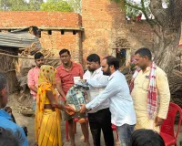 पीड़ित परिवार के आंसू पोंछने पहुंचे भाजपा नेता रोहित पासी