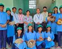 गौरैया एवं पक्षी संरक्षण के लिए इको क्लब सबेया कला विद्यालय के छात्र- छात्राओं की बेहतरीन पहल