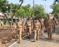 पुलिस अधीक्षक सोनभद्र द्वारा रिजर्व पुलिस लाइन चुर्क में शुक्रवार परेड की सलामी लेकर किया गया निरीक्षण