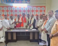 बंगाल में हुई जीत पर सांसद का स्वागत समारोह