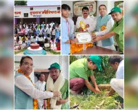 डॉ.एस.पी.पटेल ने विद्यालय में प्रदान किया युवा प्रतिभा सम्मान,ग्रीन गुरु जी ने उन्हें भेंट किया पौध,मौजूद रहे प्रबन्धक,समर जीत सिंह