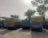 ओवरलोड एवं मानक विहीन भारी वाहनों के विरुद्ध थाना शक्तिनगर पुलिस की बड़ी कार्यवाही, 05 वाहन सीज
