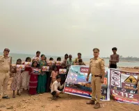 जलाशयों एवं नदी किनारों पर सोनभद्र पुलिस का विशेष जागरूकता अभियान