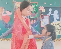 सोनभद्र में बच्चों ने 