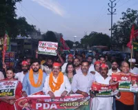 समाजवादी पार्टी महानगर की पीडीए यात्रा का दूसरा दिन पहुंचे किदवईनगर विधान सभा क्षेत्र