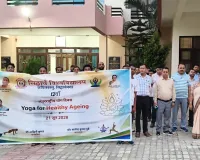 सिद्धार्थ विश्वविद्यालय ने अंतर्राष्ट्रीय योग दिवस की पूर्व संध्या पर निकाली योग जागरूकता यात्रा