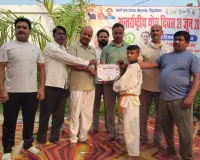 ताइक्वांडो खिलाड़ियों को प्रमाण पत्र देकर किया गया सम्मानित
