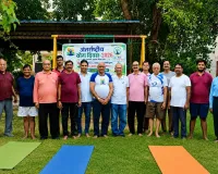विराम खंड-5 जन कल्याण समिति द्वारा योग शिविर का आयोजन