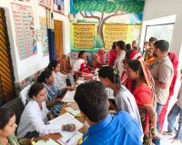 100 दिवसीय टीबी मुक्त भारत अभियान के तहत ताला गांव में लगा स्वास्थ्य शिविर