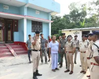साठी थाना क्षेत्र अंतर्गत हुए फायरिंग का पुलिस अधीक्षक ने घटना स्थल पर स्वयं पहुंच लिया जायजा