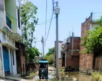 मुंडीचक मोहल्ले में जल जमाव से जनजीवन प्रभावित