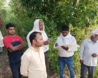तालाब की भूमि की पैमाइश के दौरान 150 एअर जमीन पर मिला अवैध कब्जा - हल्का लेखपाल अख्तर आलम