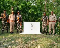 इंडो-नेपाल बॉर्डर पर पुलिस व एसएसबी की संयुक्त गश्त, संदिग्ध गतिविधियों पर कड़ी नजर