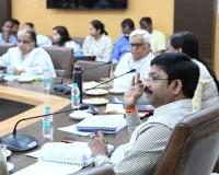 विकास कार्यों एवं कानून व्यवस्था की समीक्षा बैठक।