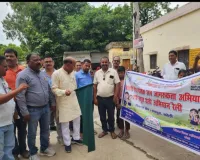 विधायक डाॅ एमपी आर्य के द्वारा किया गया स्कूल चलो अभियान फेज टू रैली का शुभारंभ