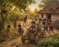 बच्चों की चहकती ज़िंदगी पर पड़ रहा विकास का काला साया
