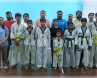 इंटर स्कूल ताइक्वांडो प्रतियोगिता में स्टेडियम के खिलाड़ियों ने जीते सात पदक