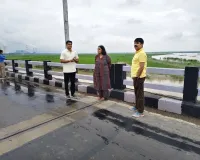 कांवड़ यात्रा व संभावित बाढ़ को लेकर प्रशासन अलर्ट, कलवारी-टांडा पुल का किया निरीक्षण