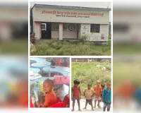 बदहाली की मार झेल रहा अयोध्या खेड़ा का आंगनबाड़ी केंद्र