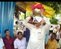 संत शिरोमणि रविदास जयंती के 650 वर्ष पूर्ण होने पर कलश यात्रा निकाली