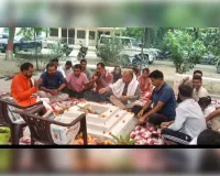 पुलिस ने शिव मंदिर पर करवाया हवन पूजन सुख शांति की कमना