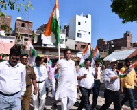 शोहरतगढ़ में विधायक विनय वर्मा के नेतृत्व में  निकली तिरंगा यात्रा