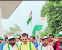बिस्कोहर में पूर्व मंत्री की अगुवाई में निकली तिरंगा यात्रा
