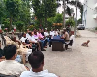 मीडिया से रूबरू हुए नवागत थाना अध्यक्ष गजेंद्र प्रताप सिंह