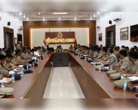 श्रावण मास में कांवड़ यात्रा के  दृष्टिगत पुलिस आयुक्त की अध्यक्षता में उच्च स्तरीय बैठक