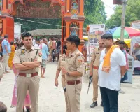 ए एस पी शुभम अग्रवाल  भदोही द्वारा श्रावण मास के प्रथम सोमवार के अवसर पर जनपद में स्थित विभिन्न धार्मिक स्थलों (प्रसिद्ध शिव मंदिरों) का निरीक्षण कर सुरक्षा एवं कानून-व्यवस्था का लिया गया जायजा ।
