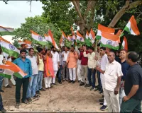 हर घर तिरंगा अभियान के तहत निकाली गई तिरंगा यात्रा, देशभक्ति के रंग में रंगा क्षेत्र