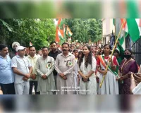 भदपुरा की तिरंगा यात्रा में उमड़ा जनसैलाब