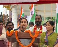 अंबेडकर नगर में गूंजा राष्ट्रभक्ति का स्वर, हजारों भाजपा कार्यकर्ताओं ने निकाली भव्य दिव्य तिरंगा यात्रा